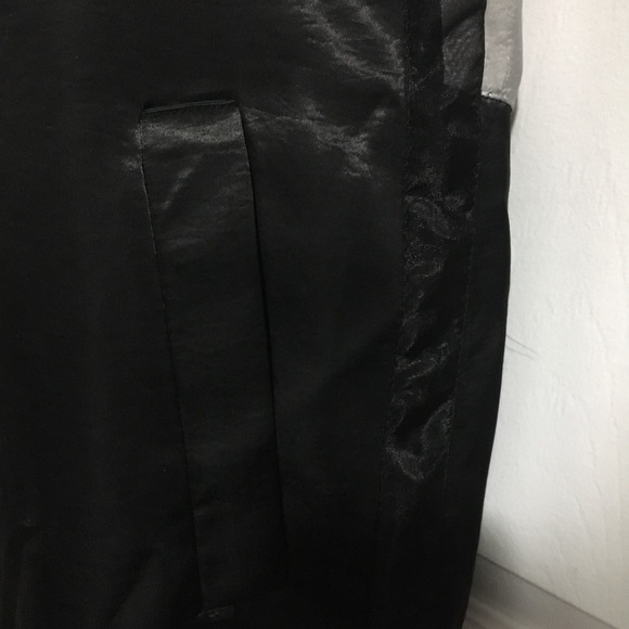 TSUMORI Chisato Black Gray Silk Tuxedo Romper - Picture 6 of 15